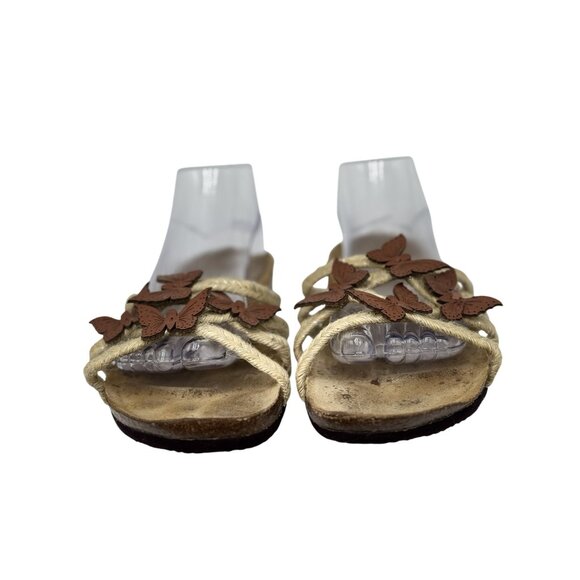 Euro Wellness Balance Womens Sandals Size 10 Butterfly Rope Leather Accents - Picture 5 of 12